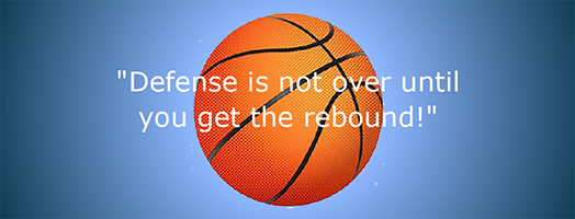Rebound defense over